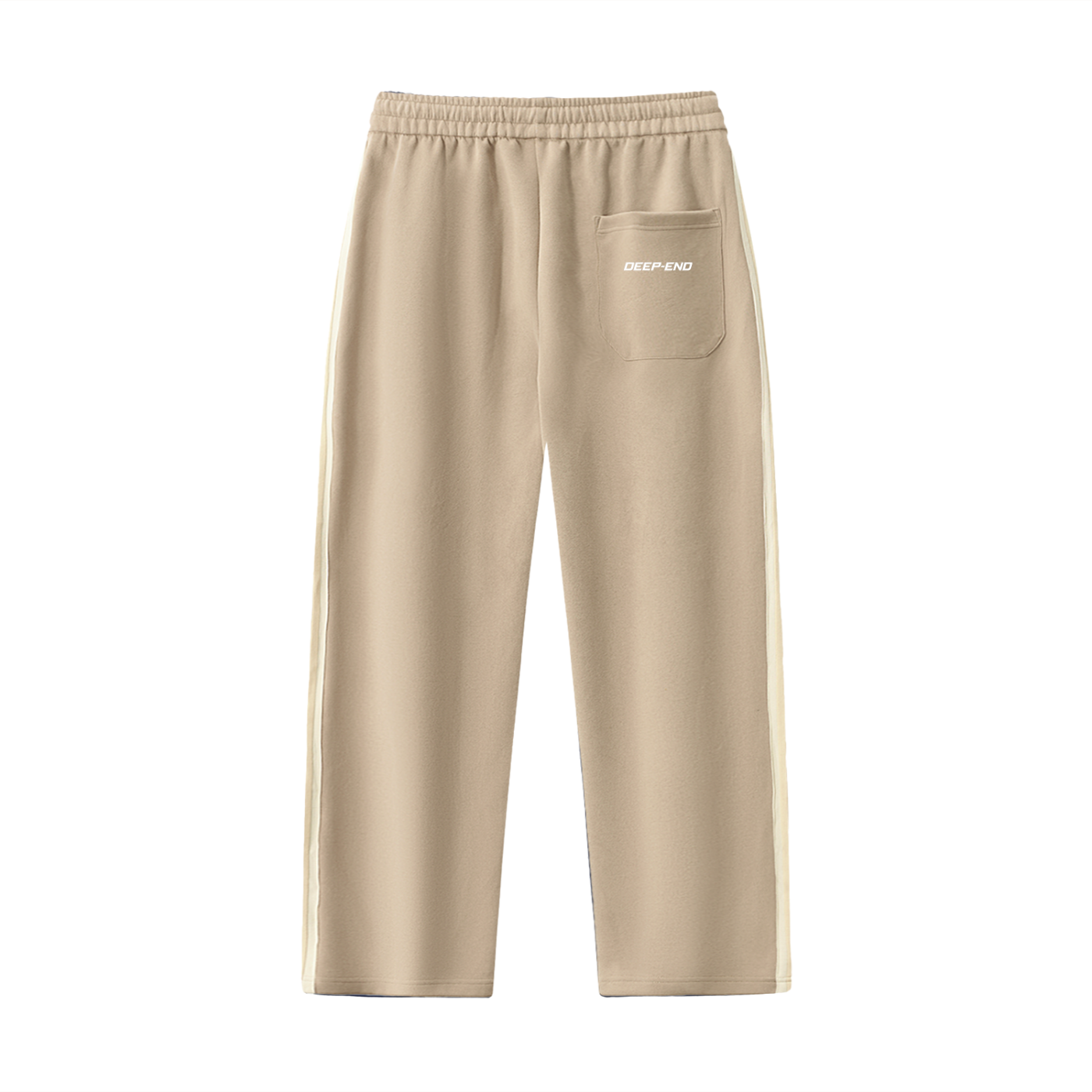 Deep-END Contrast Side-Stripe Straight-Leg  Pants
