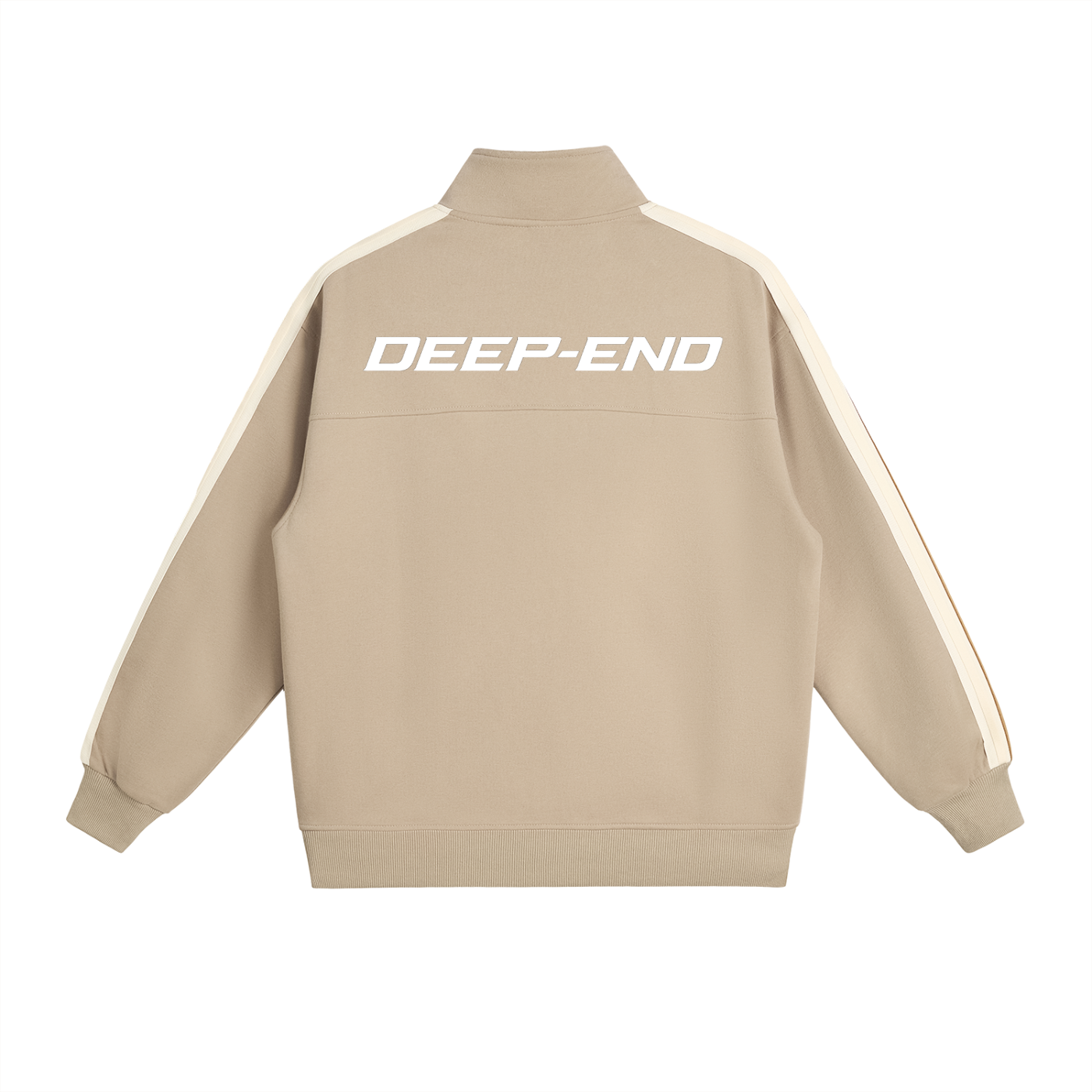 DEEP-END Contrast Side-Stripe Stand Collar  Jacket