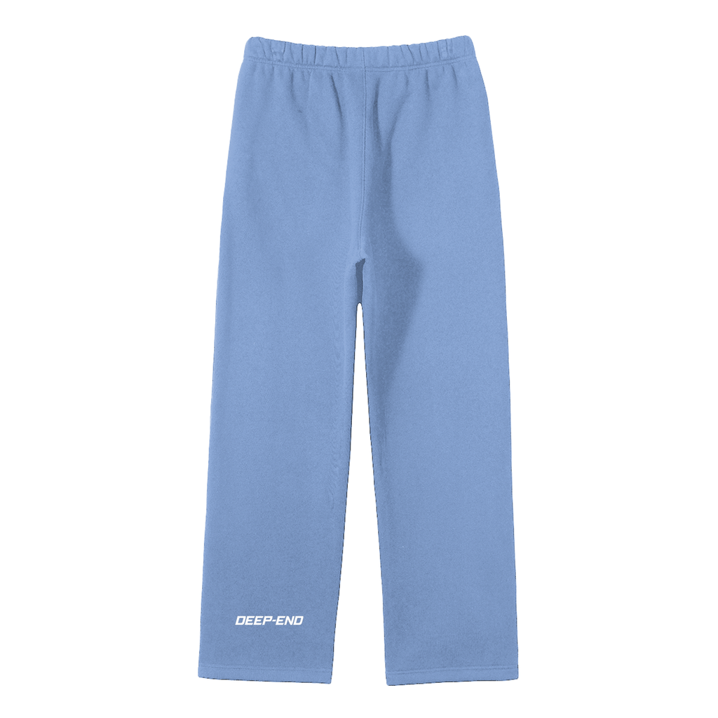 DEEP-END Streetwear Unisex Solid Color Fleece Straight Leg Pants