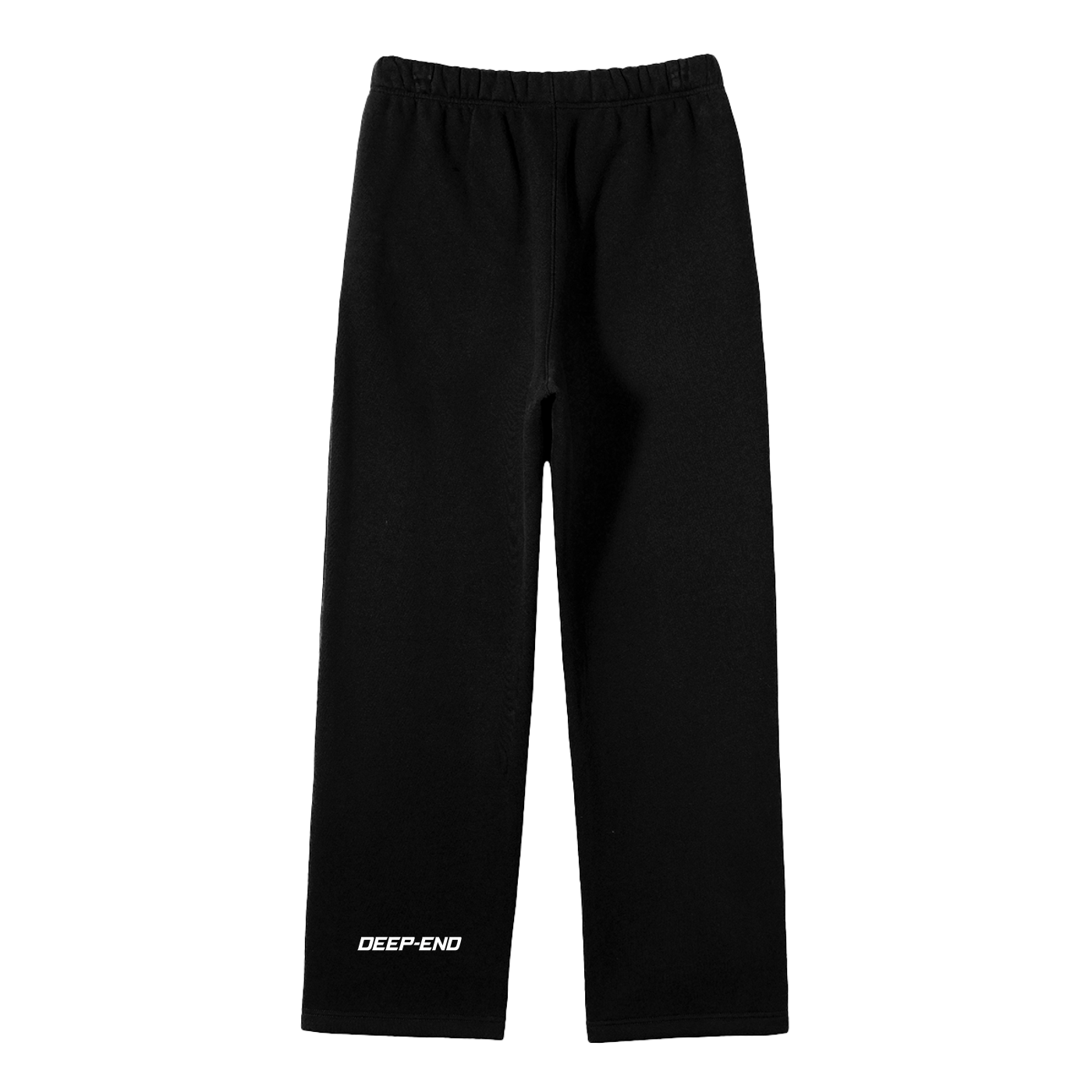 DEEP-END Streetwear Unisex Solid Color Fleece Straight Leg Pants