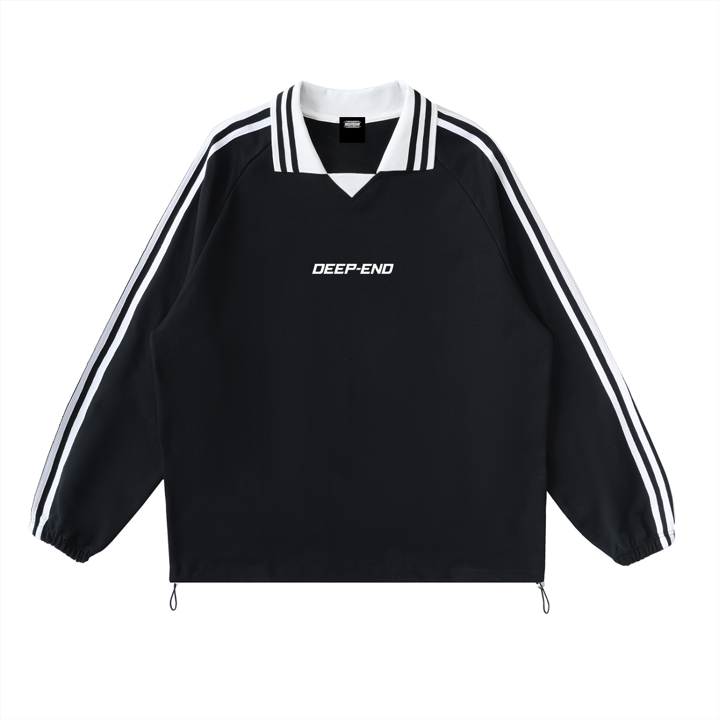 Deep-End  Lapel Collar Sweatshirt