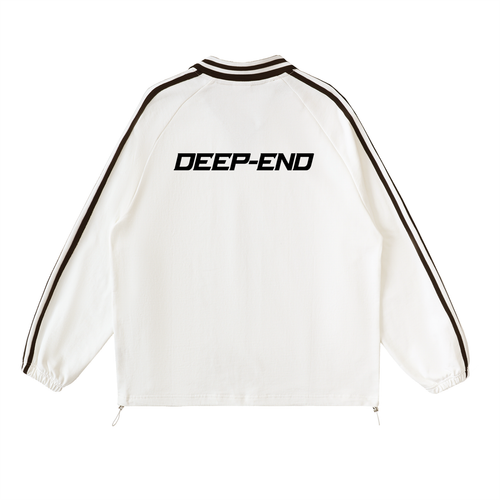 Deep-End  Lapel Collar Sweatshirt