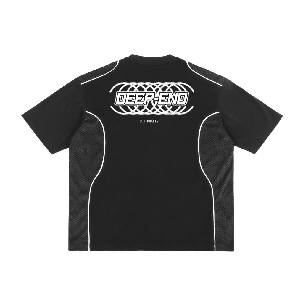 Deep-End Contrast Piped Panel T-Shirt