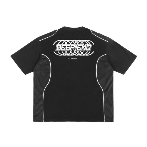 Deep-End Contrast Piped Panel T-Shirt