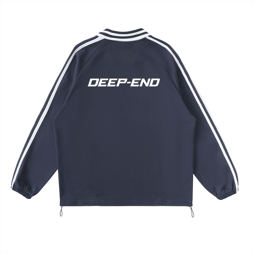 Deep-End  Lapel Collar Sweatshirt