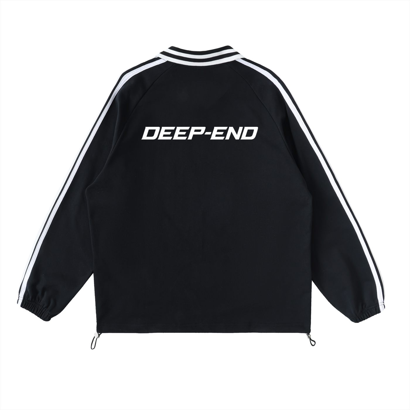 Deep-End  Lapel Collar Sweatshirt