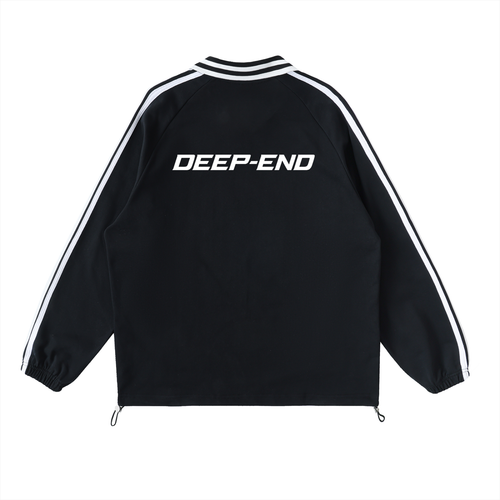 Deep-End  Lapel Collar Sweatshirt