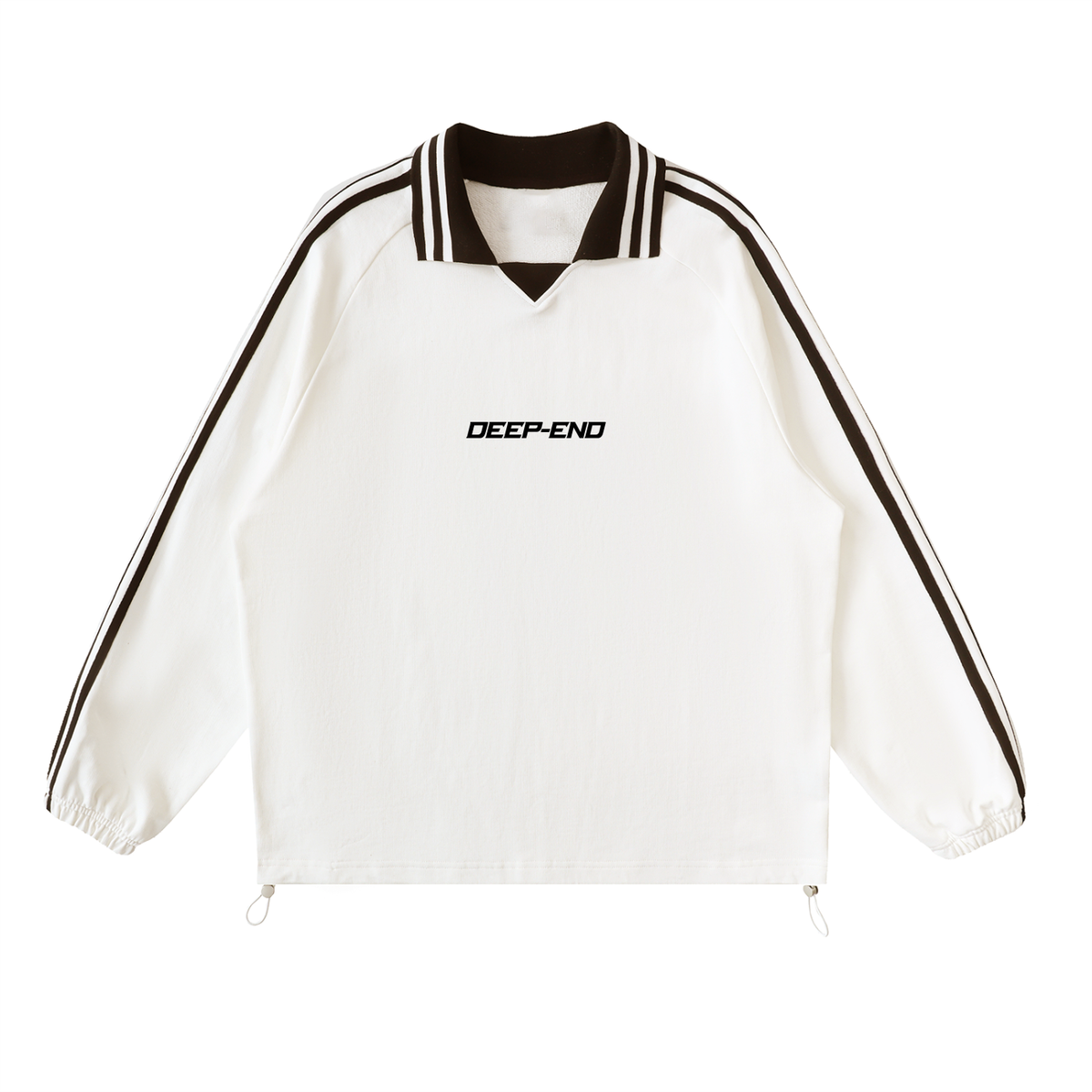 Deep-End  Lapel Collar Sweatshirt